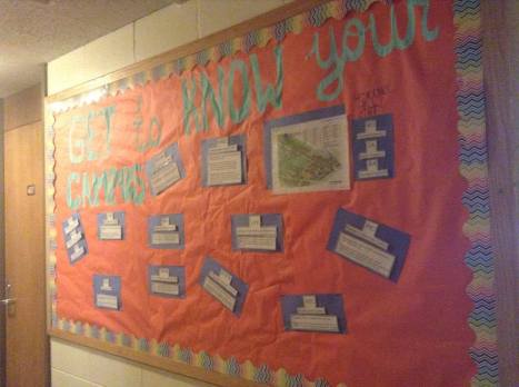 "Get to Know Your Campus" Board