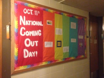 National Coming Out Day Board