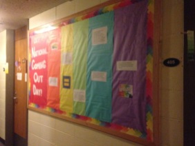 National Coming Out Day Board